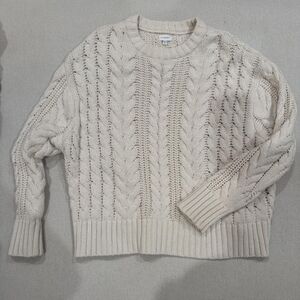 Cream Cable Knit Sweater